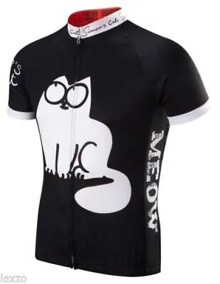 Buy Simon's Cat Short Sleeve Cycle Jersey Mountain Bike Cycling Looking Up Women XXS • 49.99£