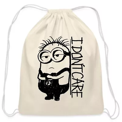 Buy Minions Merch I Don't Care Officially Licensed Cotton Drawstring Bag • 20.43£