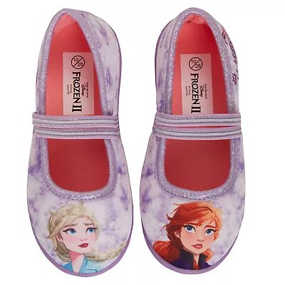 Buy Girls Disney Frozen 2 Slippers Elastic Strap Ballet Pumps Elsa Anna House Shoes  • 12.95£
