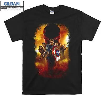 Buy Marvel Captain America Comic T-shirt Gift Hoodie Tshirt Men Women Unisex F317 • 11.99£
