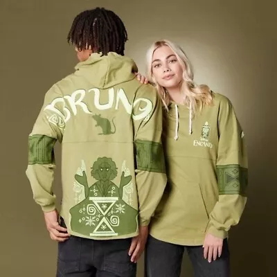 Buy Disney Spirit Jersey Hoodie Pocket Adult Green Encanto Bruno Glow In The Dark XL • 75£
