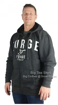Buy Big Mens Forge Pilgrimm Zip Hoodie Sizes 2XL 3XL 4XL 5XL 6XL 7XL 8XL • 29.99£