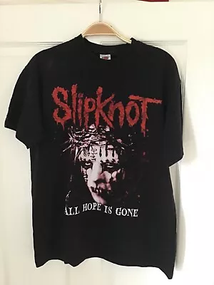Buy Slipknot Y2K Graphic European Tour T-shirt #All Hope Is Gone# Medium Small • 29.99£