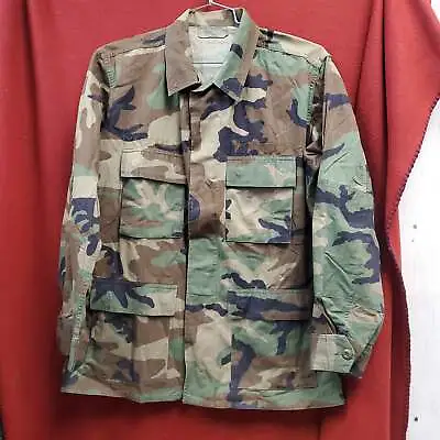 Buy US Army Medium Regular BDU Woodland Top Jacket Good Condition (a10P) • 19.45£