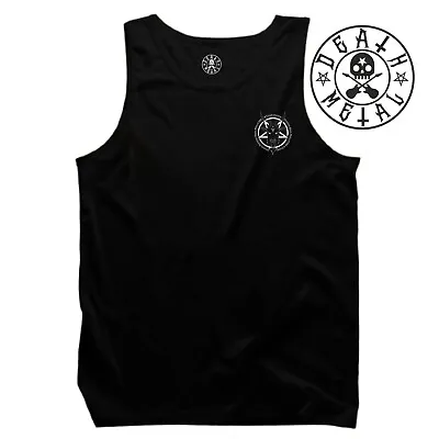 Buy Baphomet Goat Vest Pocket Music Clothing Rock Metal Pentagram Satanic Tank Top • 6.99£