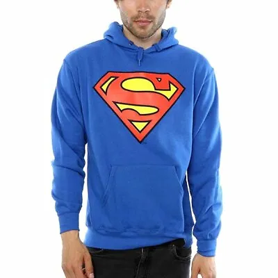 Buy ** Superman Logo Official DC Comics PULLOVER HOODY  HOODIE: ** • 20£