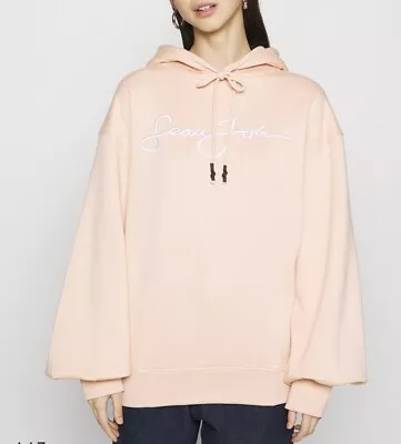 Buy Missguided BRANDED OVERSIZED BALLOON SLEEVE HOODY - Sweatshirt Size UK8 {R37} • 28£