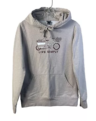 Buy Patagonia Live Simply Market Bike Hoodie Sweatshirt Organic Cotton 39503 Tan XS • 30.23£