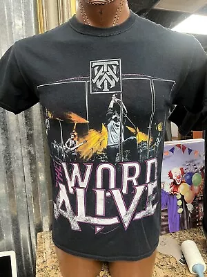 Buy THE WORD ALIVE 2013 TOUR NOW WE ARE HERE CONCERT SHIRT SIZE Med MENS BLACK • 15.40£