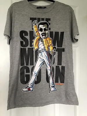 Buy Freddie Mercury Queen The Show Must Go On Grey Unisex T-Shirt Tee Size Small • 9.99£