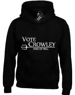 Buy Vote Crowley Hoody Hoodie Supernatural Winchester Brothers Castiel Design New • 16.99£