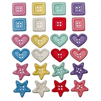 Buy Dress It Up Chunky Shapes Buttons  - Per Pack • 3.59£