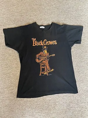 Buy Vintage 1990 The Black Crowes Tour T-shirt Blues Is Blood Size Large • 75£