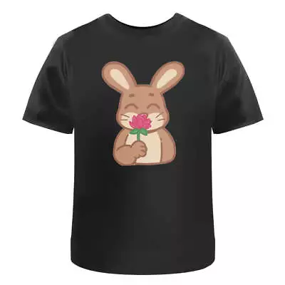 Buy 'Brown Bunny Rabbit Smelling Flower' Men's / Women's Cotton T-Shirts (TA039869) • 11.99£