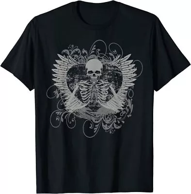 Buy Skeleton Fairy Grunge Y2K Aesthetic Butterfly Gothic T-Shirt • 18.86£