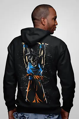 Buy Retoure Men's Hoodie Hoodie Jacket Son Goku Dragon Genkidama Anime Streetwear • 20.49£