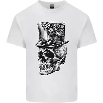 Buy Steampunk Skull With Top Hat Kids T-Shirt Childrens • 8.49£