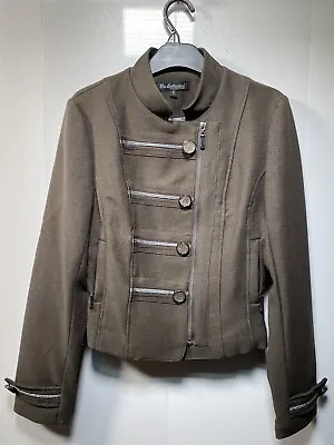 Buy My Collection Designed In Paris Short Brown Military Style Square Jacket Small • 12.95£