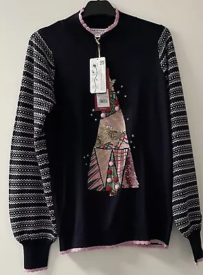 Buy Ladies Next - Navy Christmas Jumper - Size Small • 12£