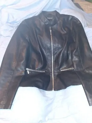 Buy Baccini Black Jacket. Womens Large. Faux Leather. Pre Owned. • 11.37£