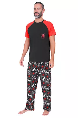 Buy Men's Marvel Spiderman Pocket Character Long Pyjamas • 17.99£