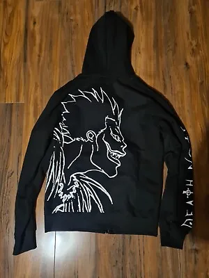 Buy Official Death Note Anime Ryuk Zipped Hoodie New Size M • 40£