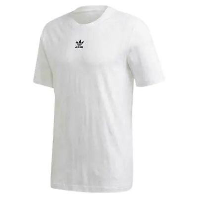 Buy Mens  Adidas Essential White -Small Logo Plain T-Shirts-Men T-Shirts S-M- • 19.99£