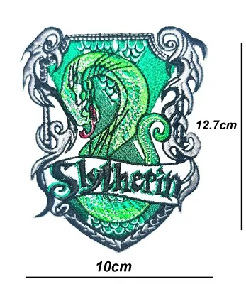 Buy Slytherin Harry Potter Embroidered Patch Iron / Sew On Large Badge Applique Logo • 3.99£