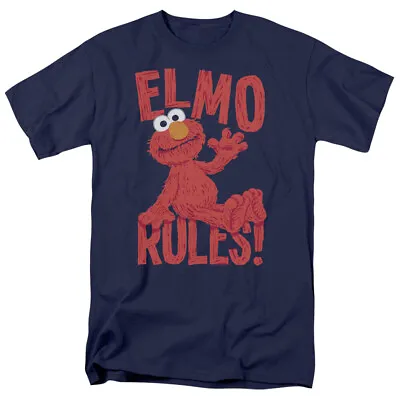 Buy Sesame Street Elmo Rules Licensed Adult T-Shirt • 17.28£