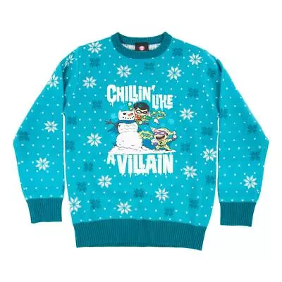 Buy Christmas Jumper DC Comics 'Chillin Like A Villain'  - Kids Age 5-6 New Official • 14.99£