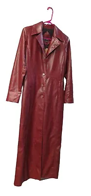 Buy Women's Me Jane Vintage Faux Leather Long Jacket Matrix Size Small • 61.74£