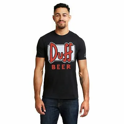 Buy Official The Simpsons Mens Duff Beer T-Shirt Black S - XXL • 10.49£