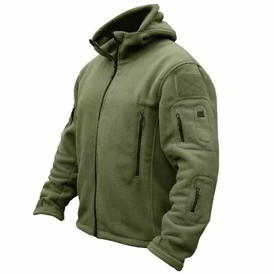 Buy Full Zip Tactical Recon Fleece Jacket Army Hoodie Security Police Hoody Combat • 14.88£