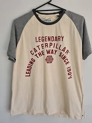 Buy Men's Caterpillar CAT Heavy Duty Merch T Shirt Size Large Used Great Condition • 12.64£