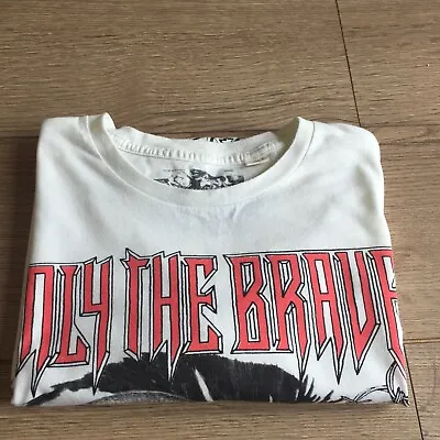 Buy Diesel Only The Brave Men's T Shirt Size Large White Skull Snake Print Top- RARE • 26.85£