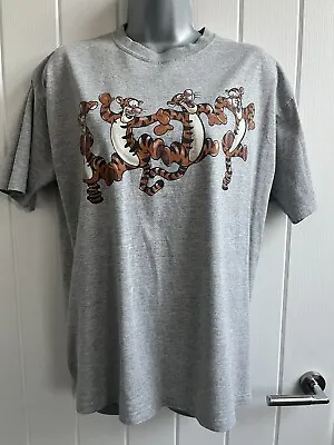 Buy Vintage Tigger Walt Disney World T Shirt Grey Medium 40 Inch Chest Unisex • 4.50£