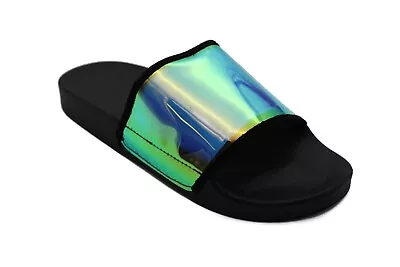 Buy Womens Sliders Slippers Slides Ladies Girls SlipOn Beach Party Summer Flip Flops • 9.99£