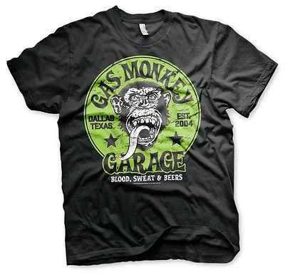 Buy Officially Licensed Gas Monkey Garage - Green Logo Men's T-Shirt S-XXL Sizes • 4.99£