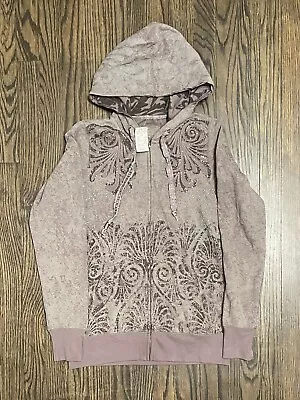 Buy Maurices Women's Affliction Style Y2k Full Zip Hoodie Size Medium Bedazzled NWTS • 23.62£