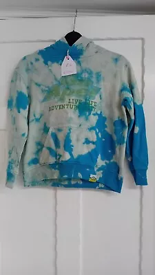 Buy Go Ape Childs Blue Tie-dyed Hoodie Age 6/7yrs • 10£