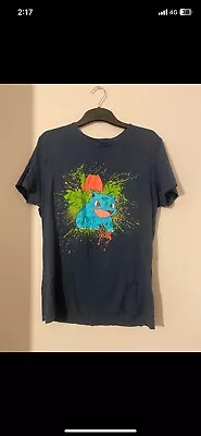 Buy Pokemon Bulbasar Blue Tshirt Size Small • 5£