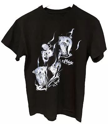 Buy Billie Eilish Shirt Adult M Black Blue Concert Merch Ghosts Smoke Tour Tee Hip • 19.29£