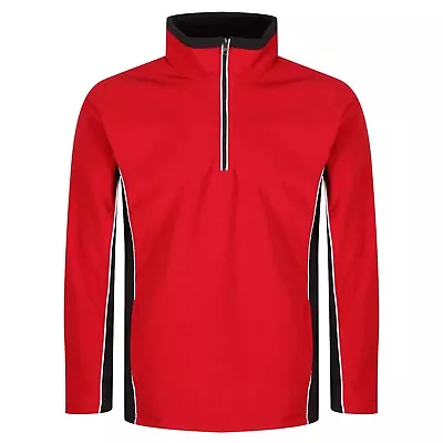 Buy Mens Fleece Jacket Half Zip Up Sport Work Warm Anti Pill Outdoor Coat Top Pocket • 11.99£