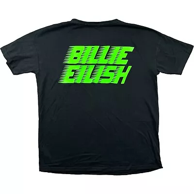 Buy Billie Eilish T Shirt Black Small Pop Music T Shirt Y2k Hipster Ladies Tee • 22.50£