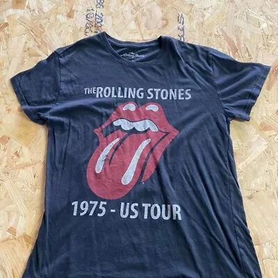 Buy The Rolling Stones T Shirt Black Large L Mens 1975 US Tour Music Band Graphic • 8.99£