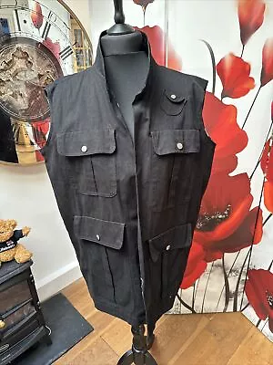 Buy Waistcoat Size Xl Brian May Guitar Black Queen Unisex Military Style • 50£