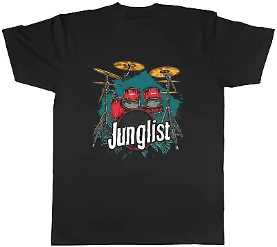Buy Junglist Drum And Bass Mens T-Shirt DnB Musician DJ Jungle Tee Gift • 8.99£