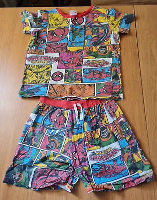Buy TU Marvel Comics The Amazing Spiderman Summer Pyjamas - Size 9 - 10 Years • 3£