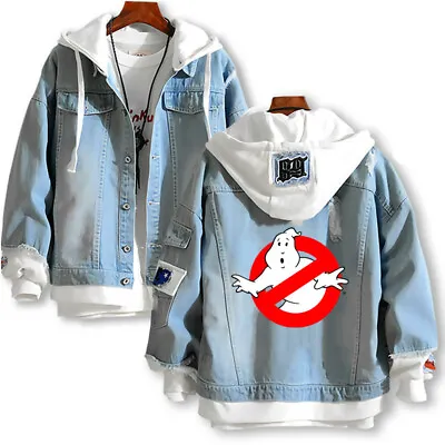 Buy Ghostbusters Afterlife Denim Jacket Hoodie Casual Bomber Coat Sweatshirts Jeans • 45.29£