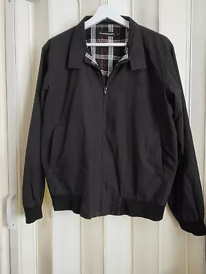 Buy Teddy Smith Black Bomber Jacket Checkered Lining Medium • 8.95£